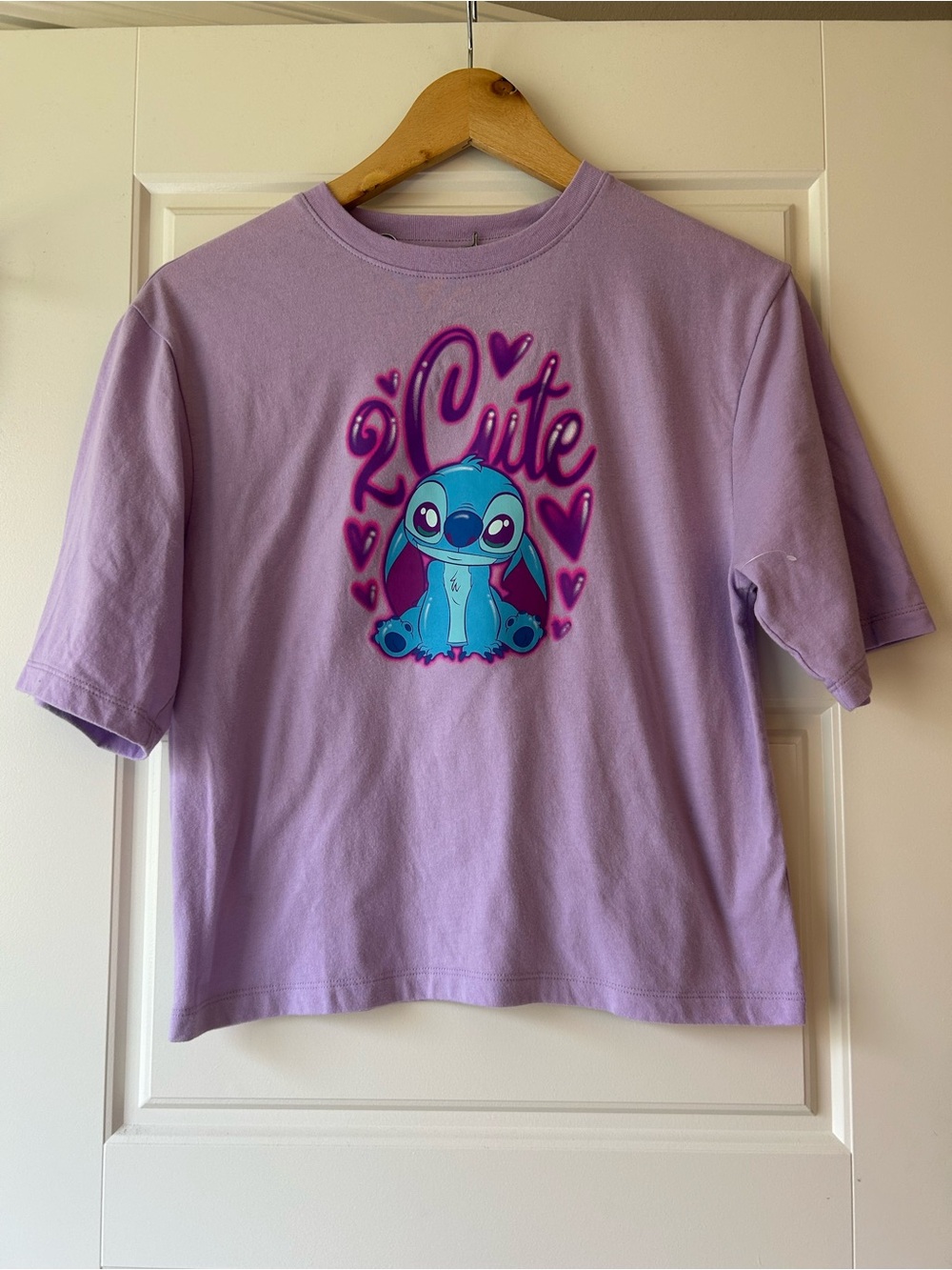 NWOT Old Navy x Disney Girl’s Lavender Stitch Graphic Tee